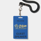 Identificatie Badge (Voorzijde met lanyard)