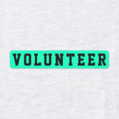 Identificatie van gebeurtenisvrijwilligers labels (Design 1)