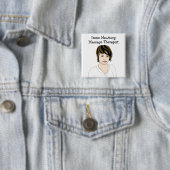 Identificatie van gepersonaliseerde massagetherapi vierkante button 5,1 cm (In situ)