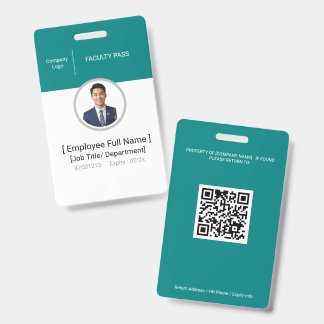 Identificatiebadge voor leraren en schoolpersoneel badge
