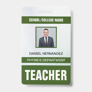 Identificatiekaart badge voor docenten