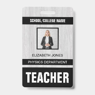 Identificatiekaart badge voor docenten