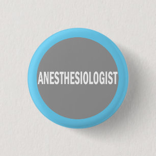 Identificatieschema anesthesioloog ziekenhuis ronde button 3,2 cm