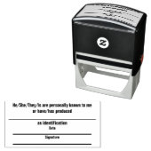Identificatiestempel met datum & handtekening  zelfinktende stempel (In situ)