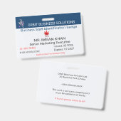Identification de Badge, Badge Personnalisé | Pro (Avant & arrière)