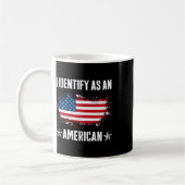 Identificeer als een Amerikaanse vlag Trotse Ameri Koffiemok (Links)