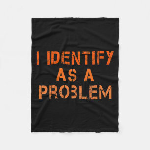 Identificeer Als Een Probleem Humor Sarcasme Grapp Fleece Deken