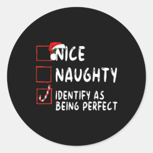 Identificeer als perfecte grappige stoute leuke li ronde sticker