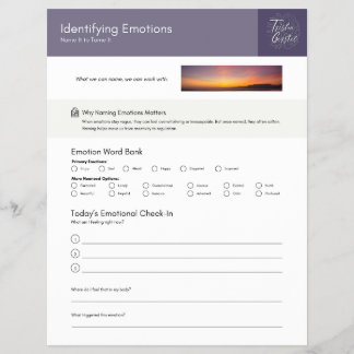 Identificeer & Surf Emoties Blad Flyer