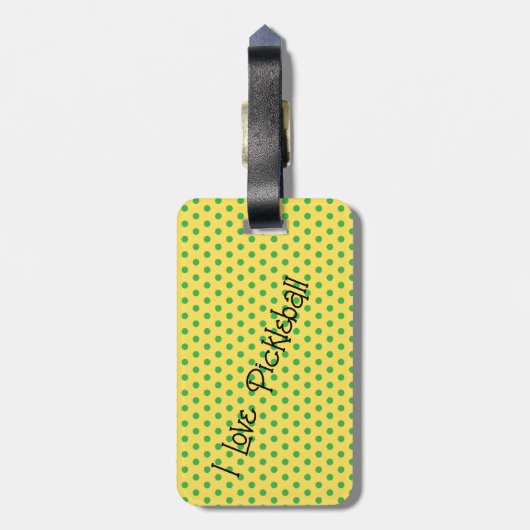 Identificeer uw Pickleball tas Bagagelabel (Achterkant verticaal)