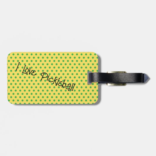 Identificeer uw Pickleball tas Bagagelabel (Achterkant horizontaal)