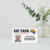 Identité de membre Premium de la carte gay personn (Debout devant)