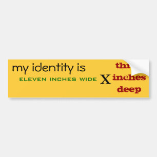 identiteit bumpersticker