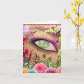 identiteit van het oog kaart (Gele Bloem)