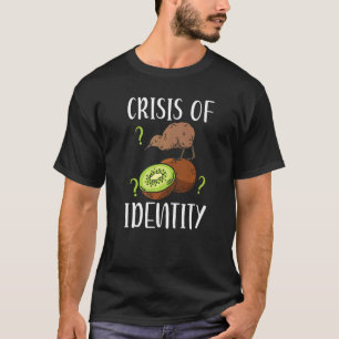 Identiteitscrisis Nieuw-Zeelandse kiwi vogel T-shirt