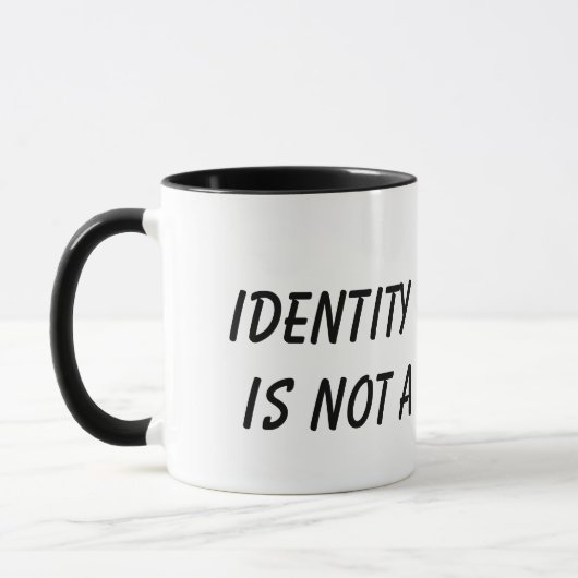 Identiteitsdiefstal is geen grapje mok (Links)