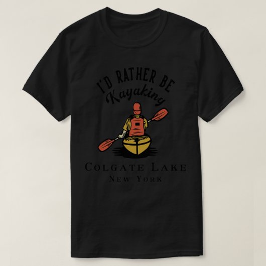 Identiteitskaart in plaats van het kayaking Colgat T-shirt (Design voorkant)