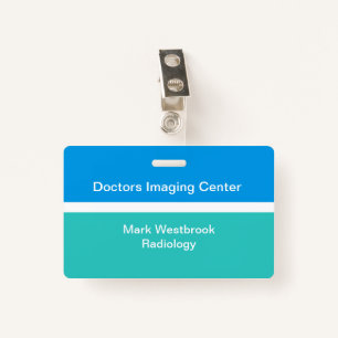 Identiteitskaart van de werknemer van het Laborato Badge