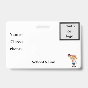 Identiteitskaart van student badge