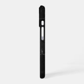 Identity Tech Black Marble Phone Case Custom iPhone 16 Hoesje (Linkerkant)