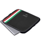 Identity Tech Custom Minimal Black Laptop Sleeve I (Voorkant onderkant)