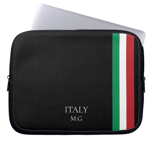 Identity Tech Custom Minimal Black Laptop Sleeve I (Voorkant)