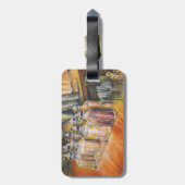 Ideografie van Golden Light Bagagelabel (Achterkant verticaal)