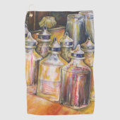 Ideografie van Golden Light Golfhanddoek (Voorkant)