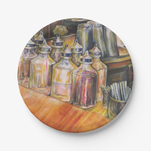 Ideografie van Golden Light Papieren Bordje (Voorkant)