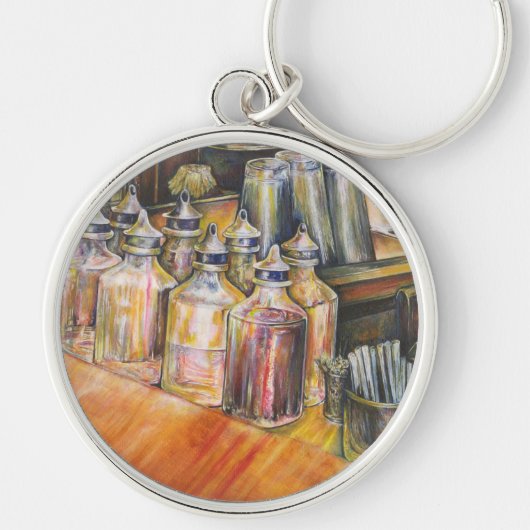 Ideografie van Golden Light Sleutelhanger (Voorkant)