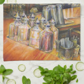 Idéographie de la serviette de cuisine Golden Ligh (Plié)