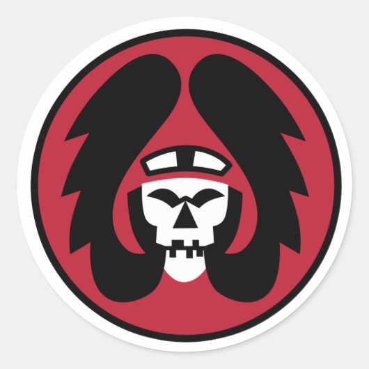 IDF 101 Squadron Ronde Sticker (Voorkant)