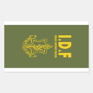 IDF Israel Defence Forces - ENG Rechthoekige Sticker