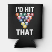 I'd'hit that funny pool ball game player lovers blikjeskoeler (Voorkant)