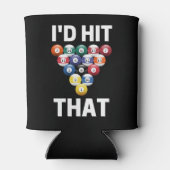 I'd'hit that funny pool ball game player lovers blikjeskoeler (Achterkant)