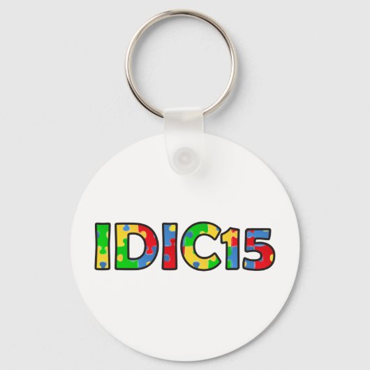 IDIC15 Sleutelhanger Multicolor Puzzle (Voorkant)