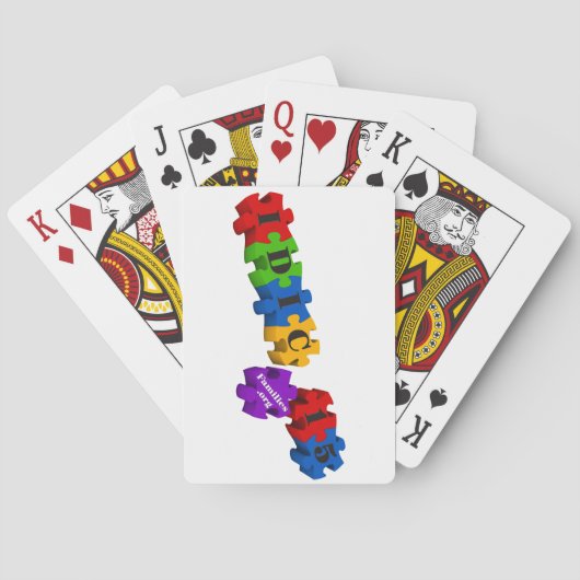 IDIC 15 Families Speelkaarten 3D Puzzel (Achterkant)