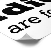 Idioom is voor de Vogels Grappig Poster Bord Gramm (Hoek)