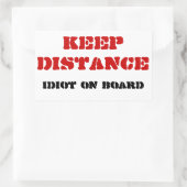 Idioot aan boord van stickers (Tas)