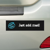 idioot binnenin, voeg gewoon modderbumper sticker  (Op auto)