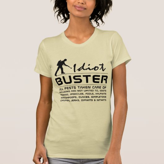 Idiot Buster T-shirt (Voorkant)