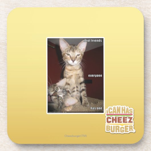 Idiot Friends Drankjes Onderzetter (Voorkant)