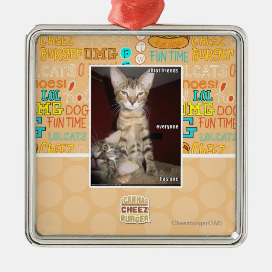 Idiot Friends Metalen Ornament (Voorkant)