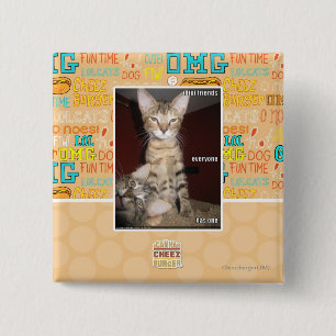 Idiot Friends Vierkante Button 5,1 Cm