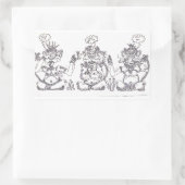 Idiot Rechthoekige Sticker (Tas)