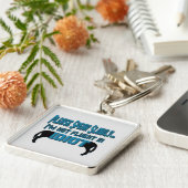 Idiot Sarcasm Humor Sleutelhanger (Zijkant)