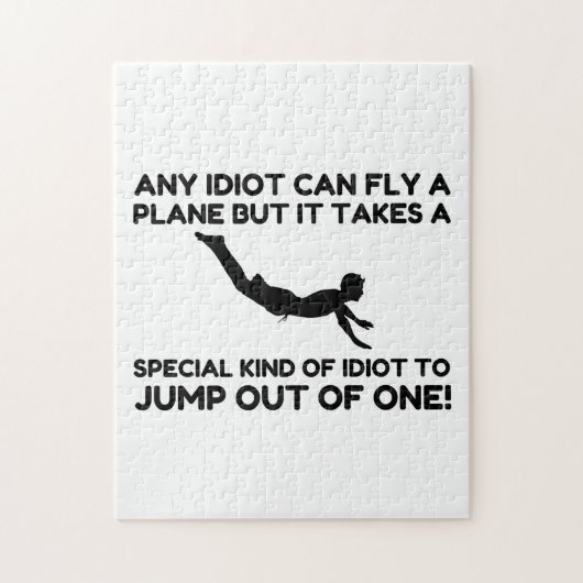 IDIOT SKYDIVING LEGPUZZEL (Verticaal)