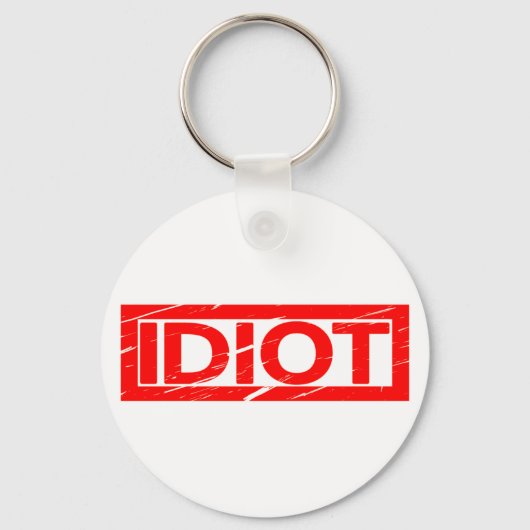 Idiot Stamp Sleutelhanger (Voorkant)