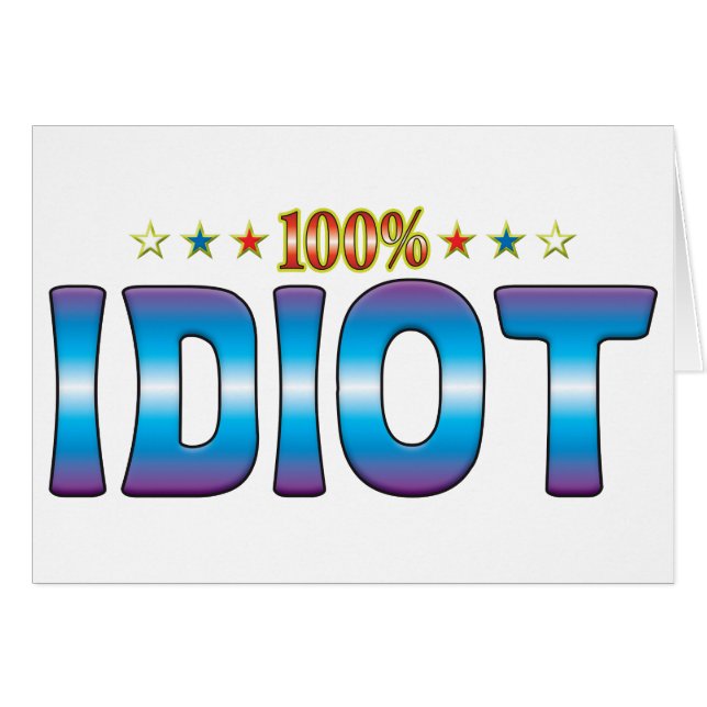 Idiot Star Label v2 (Voorkant Horizontaal)