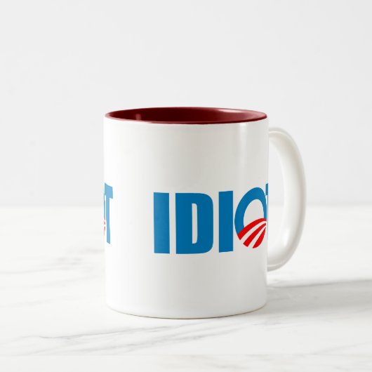 IDIOT TWEEKLEURIGE KOFFIEMOK (Voorkant rechts)